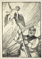 De zachte Duitser, illustratie uit The Kaiser